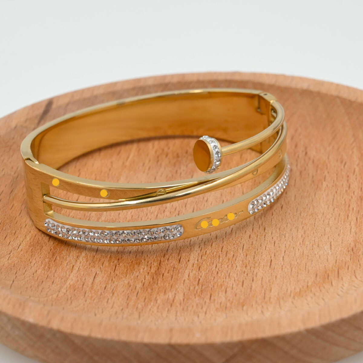 Radiant Gold Plated Wrist Bangle