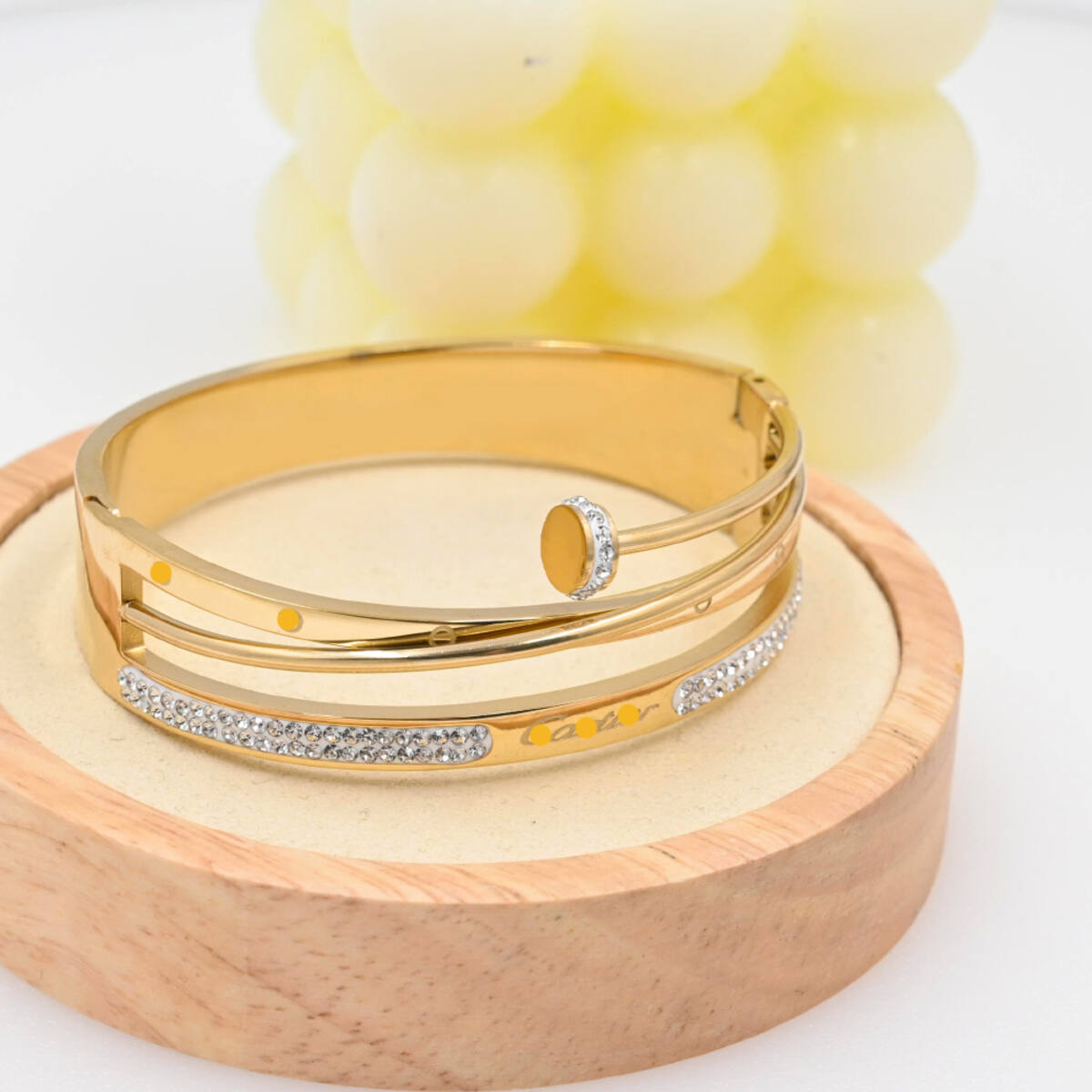 Radiant Gold Plated Wrist Bangle
