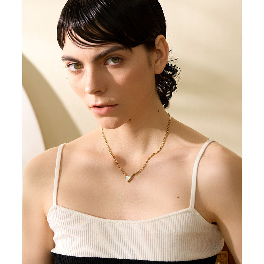 Heart Natural Shell Necklace