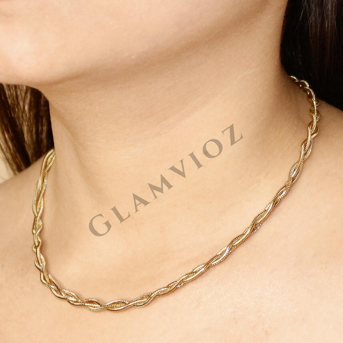 Spiral Gold Platted Chain