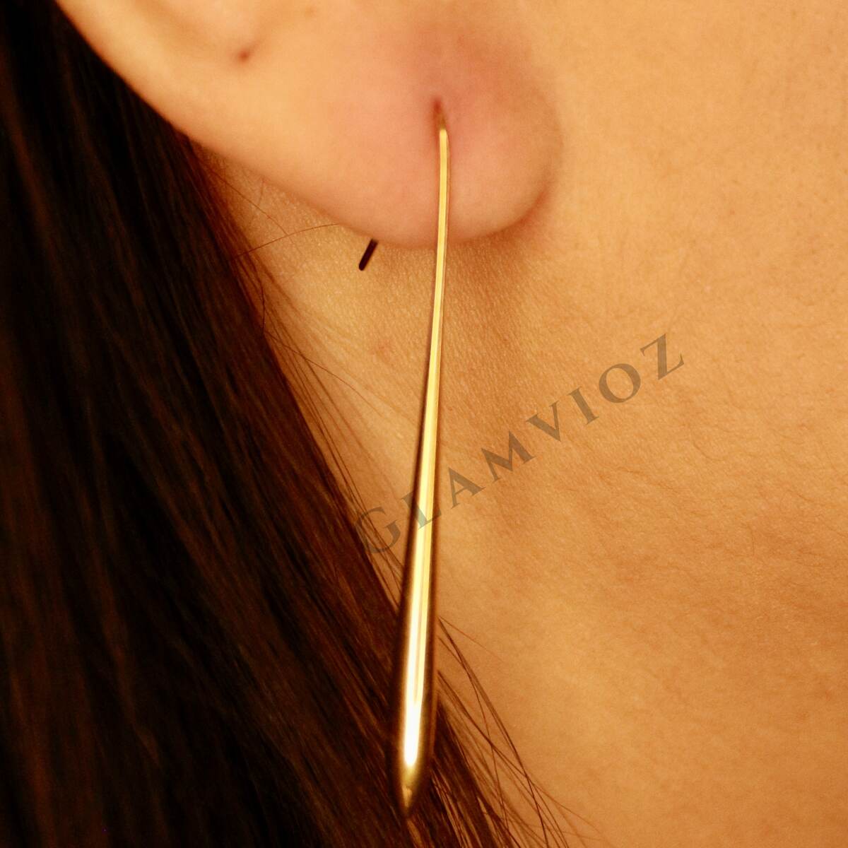 Sleek Drop Earrings