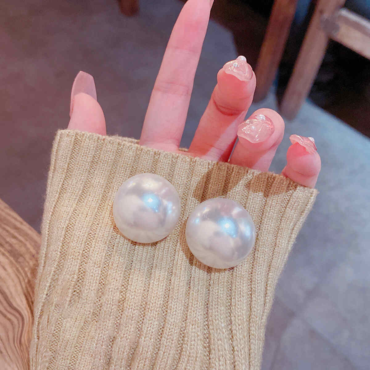 Pearl Oversized Earrings