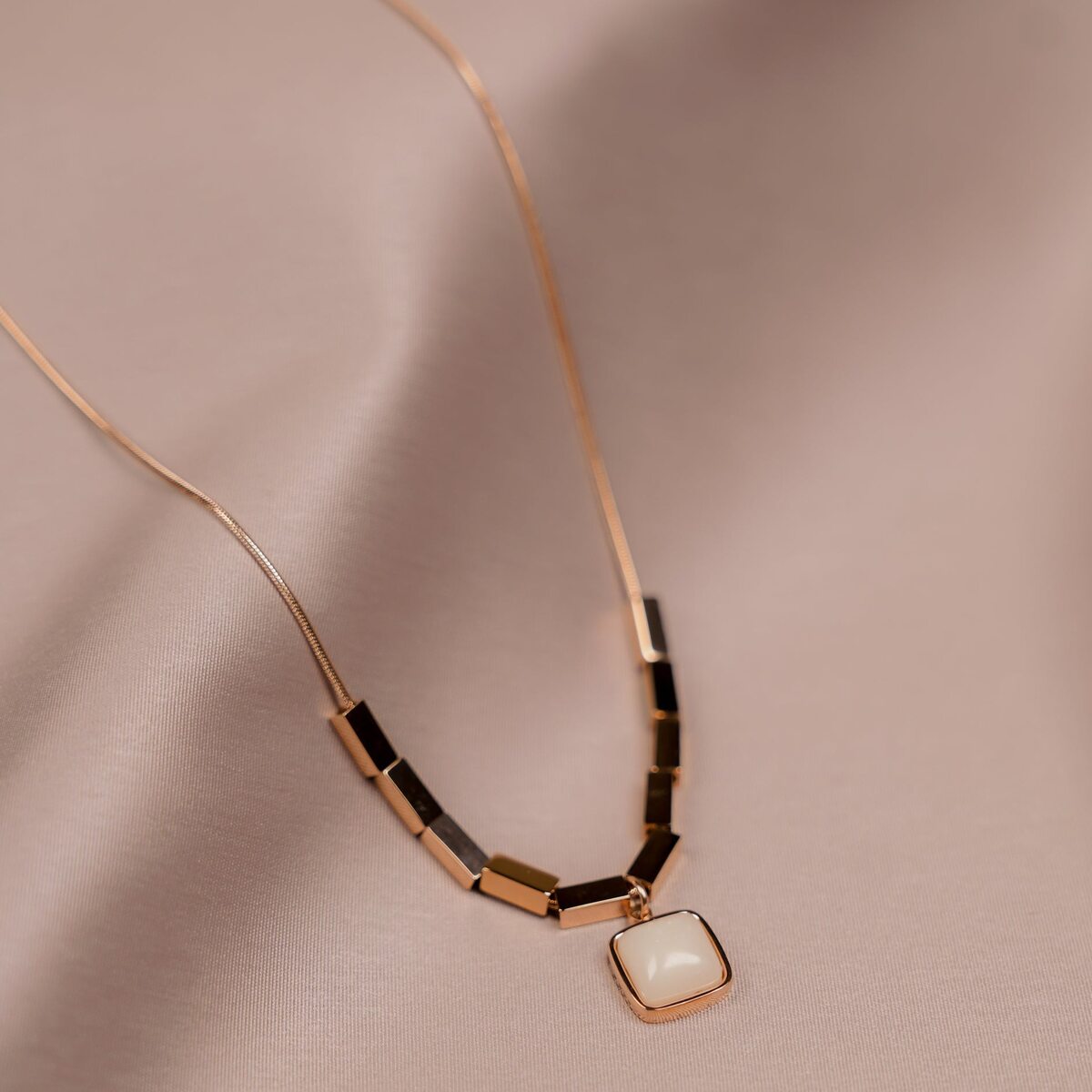 square Pearl Harmony Necklace